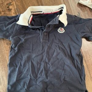 Moncler Kids Navy Polo Shirt